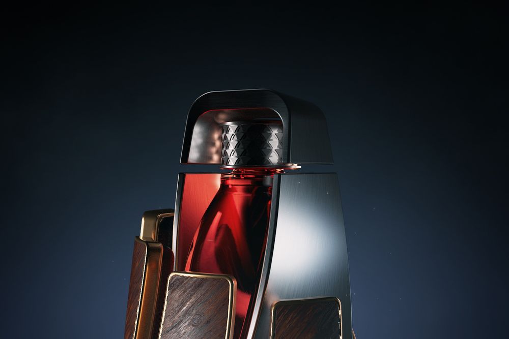 closup of the macallan horizon bottle