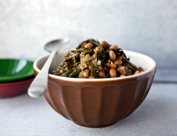 Black Eyed Peas with Collard Greens