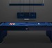 The Bugatti pool table with its accessories