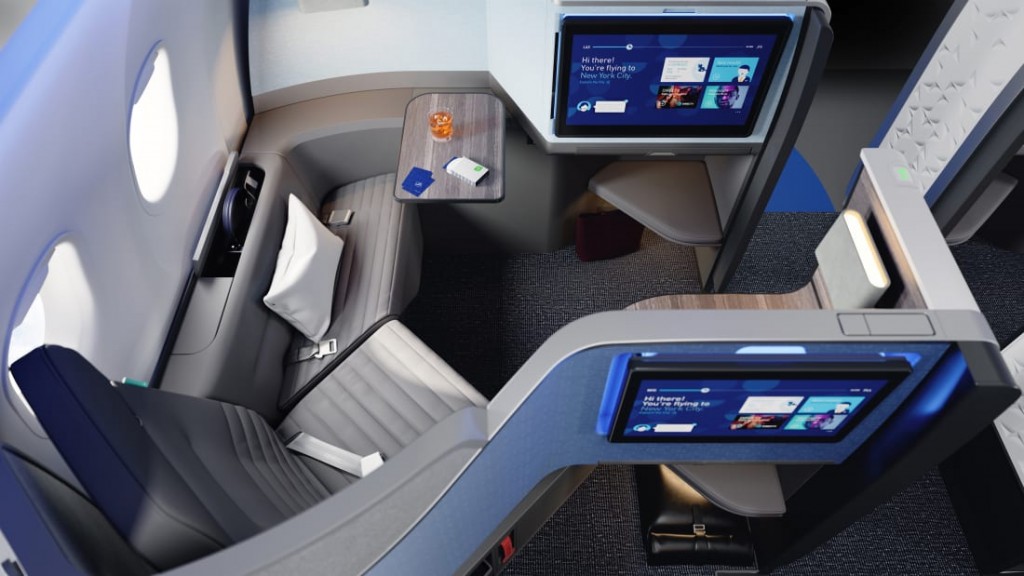 Premium business class seat