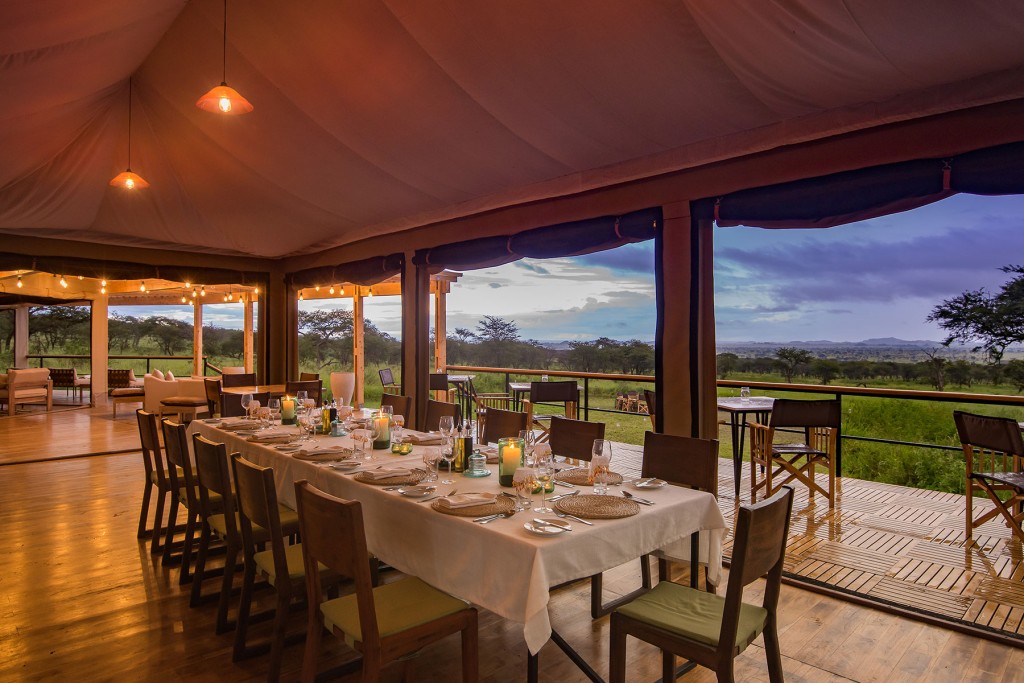 Dining area at the camp