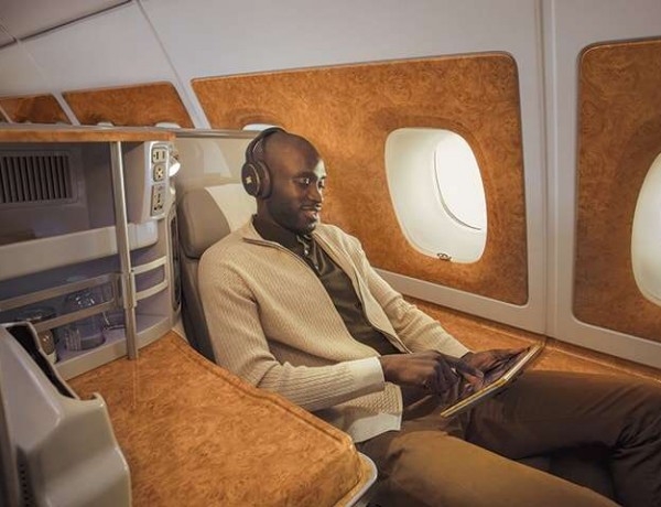 Emirates A380 Business Class. Image Courtesy: Emirates