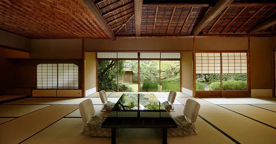 Dining room at Kitcho Arashiyama restaurant